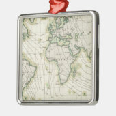 Die Nadelabweichung der Welt Silbernes Ornament (Links)