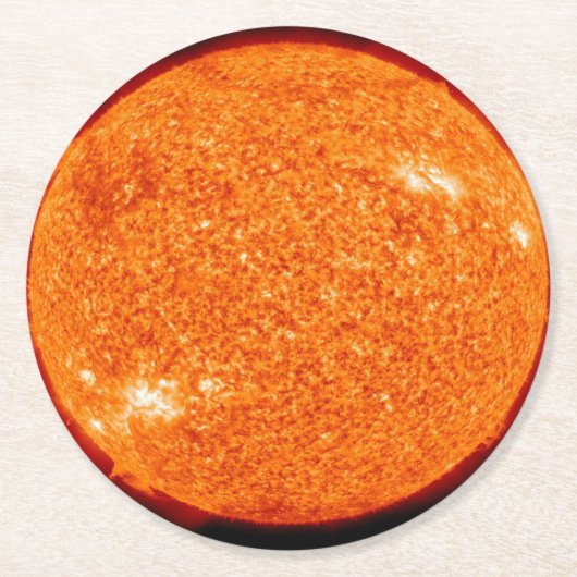DIE NÄHE DER SCHÖNEN SONNE RUNDER PAPPUNTERSETZER (Vorderseite)