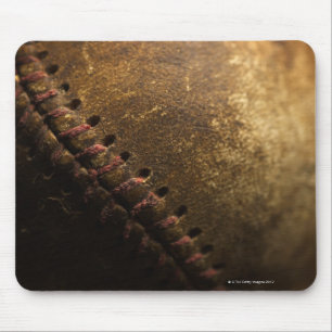 Die Nähe eines alten Baseballs. Schiefer mit flach Mousepad