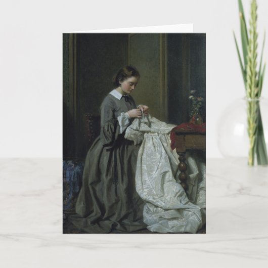 Die Näherin Karte (Vorderseite)