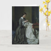 Die Näherin Karte (Gelbe Blume)