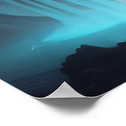 Die Naiad AI Fantasy Digital Art Print Underworld Poster (Ecke)