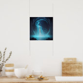 Die Naiad AI Fantasy Digital Art Print Underworld Poster (Küche)