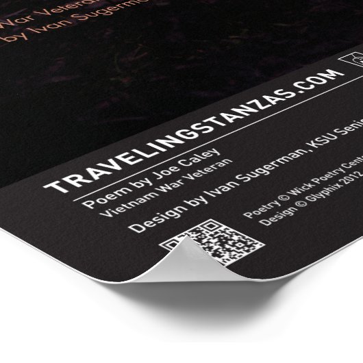 Die Namen an der Mauer Poster (Ecke)