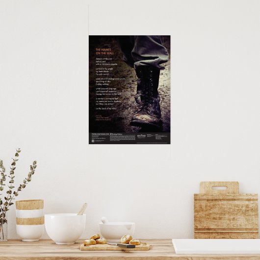 Die Namen an der Mauer Poster (Küche)