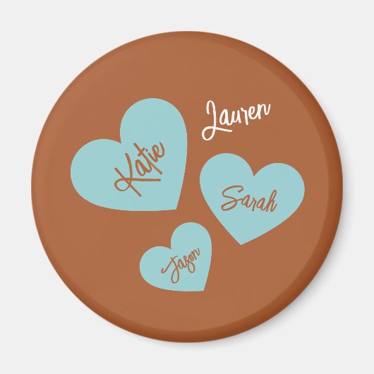 Die Namen der personalisierten Mutter Magnet (Vorne)