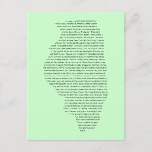 Die Namen der Stadt Illinois auf dem Staat Postkarte