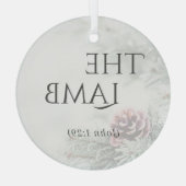 "Die Namen Jesu" Glasschmuck - Das Lamm Ornament Aus Glas (Rückseite)