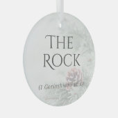 "Die Namen Jesu" Glasschmuck - Der Felsen Ornament Aus Glas (Vorderseite Rechts)