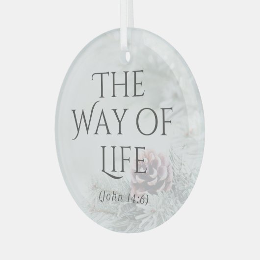 "Die Namen Jesu" Glasschmuck - Der Weg Ornament Aus Glas (Vorderseite links)