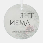 "Die Namen Jesu" Glasschmuck - Die Amen Ornament Aus Glas (Rückseite)