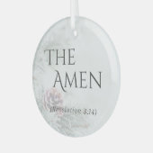 "Die Namen Jesu" Glasschmuck - Die Amen Ornament Aus Glas (Vorderseite links)