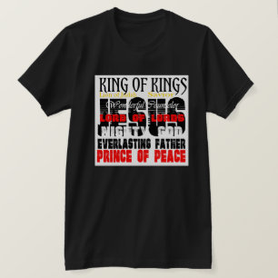 Die Namen Jesu Isaias 9:6 Christlich T-Shirt