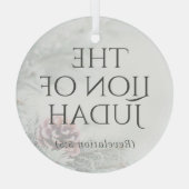"Die Namen Jesu" Ornament - Der Löwe von Juda Aus Glas (Rückseite)