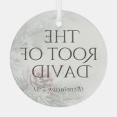 "Die Namen Jesu" Ornament - Die Wurzel von David Aus Glas (Rückseite)