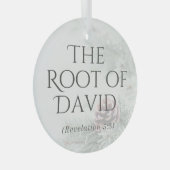 "Die Namen Jesu" Ornament - Die Wurzel von David Aus Glas (Vorderseite Rechts)