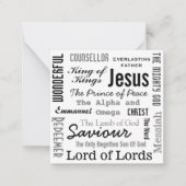 Die Namen Jesus Mitteilungskarte (Vorderseite)