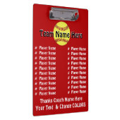 Die Namen-Softball-Trainer-Geschenk-Ideen alles Klemmbrett (Rechts)