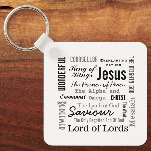 Die Namen von Jesus-Skripttext Schlüsselanhänger (Vorderseite)