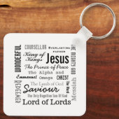 Die Namen von Jesus-Skripttext Schlüsselanhänger (Rückseite)