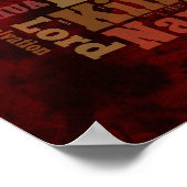 Die Namen von Yeshua/Jesus Collage Poster (Ecke)