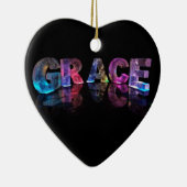 Die Namensanmut in 3D beleuchtet (Fotografie) Keramikornament (Rechts)