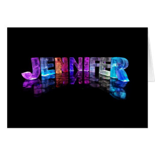 Die Namensjennifer in 3D beleuchtet (Fotografie)