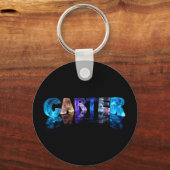 Die Namenskarte in 3D-Leuchten Schlüsselanhänger (Vorderseite)