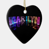 Die Namensmarilyn in 3D beleuchtet (Photogarph) Keramik Ornament (Rechts)