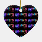 Die Namensmarilyn in 3D beleuchtet (Photogarph) Keramik Ornament (Hinten)