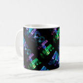 Die Namensnicole in 3D beleuchtet (Fotografie) Kaffeetasse (Vorderseite Links)