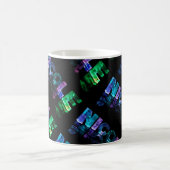 Die Namensnicole in 3D beleuchtet (Fotografie) Kaffeetasse (Mittel)
