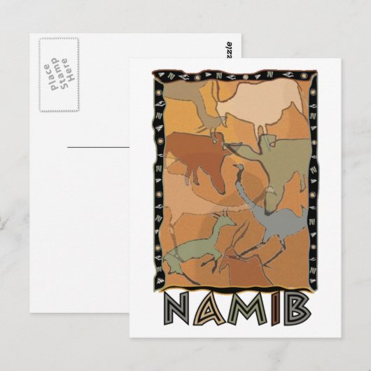 Die Namib Postcard Postkarte (Vorne/Hinten)