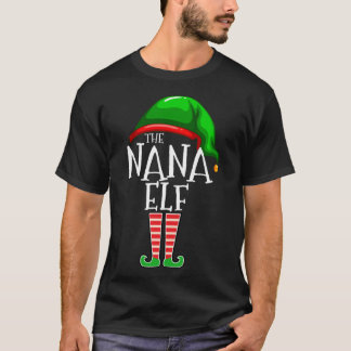 Die Nana Elf Familie passt Weihnachtsgeschenk Groß T-Shirt