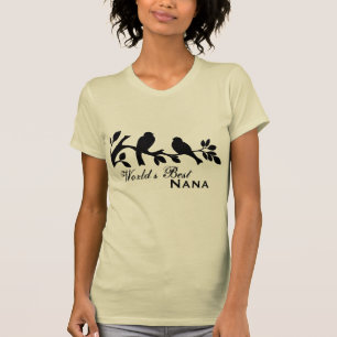 Die Nana-Vogel-Silhouette der Welt beste Bio T - T-Shirt