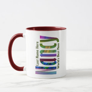 Die "Nancy" in Fun, Helle und farbenfrohe Kunst Tasse