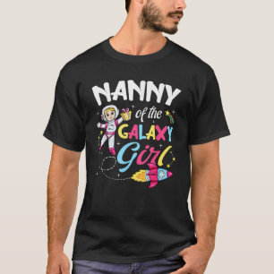 Die Nanny des Galaxy Girl Astronaut Space Theme Bi T-Shirt