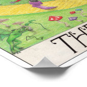 Die Narr-Tarotkarte Poster (Ecke)