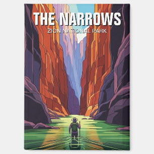 Die Narrows im Zion National Park Utah Magnet