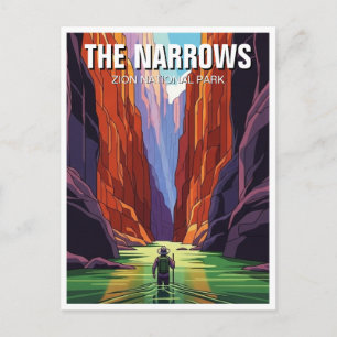 Die Narrows im Zion National Park Utah Postkarte