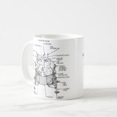 Die NASA Apollo 11 Mondlander-Modul Kaffeetasse (Vorderseite Links)