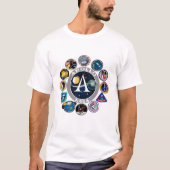Die NASA-Apollo-Programm Auftrag-Flecken-Abzeichen T-Shirt (Vorderseite)