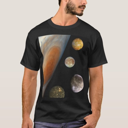 Die NASA/das Jupitersystem T-Shirt (Vorderseite)