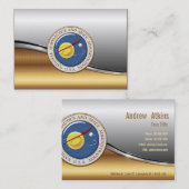 Die NASA-Emblem [3D] Visitenkarte (Vorne/Hinten)