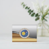 Die NASA-Emblem [3D] Visitenkarte (Stehend Vorderseite)