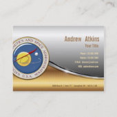 Die NASA-Emblem [3D] Visitenkarte (Rückseite)