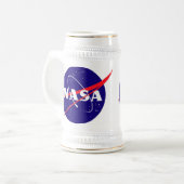 Die NASA-Fleischklöschen-Logo Bierglas (Vorderseite Links)