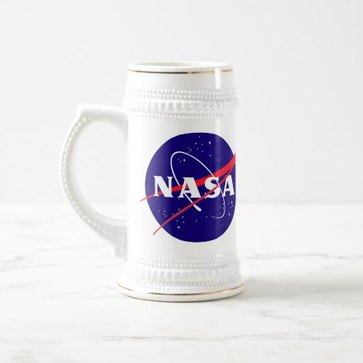 Die NASA-Fleischklöschen-Logo Bierglas (Links)