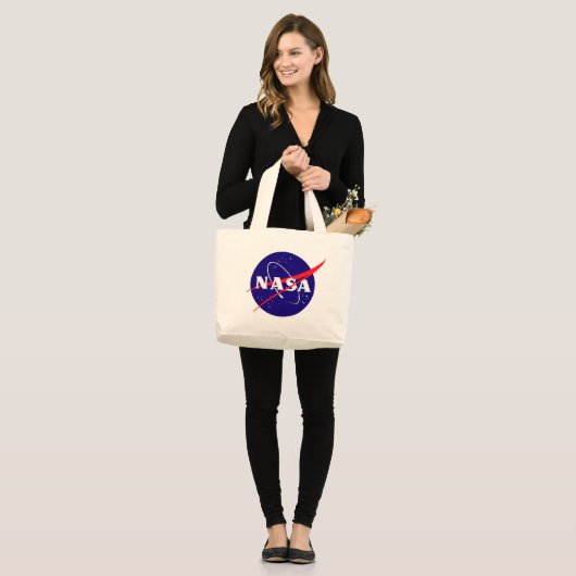 Die NASA-Fleischklöschen-Logo Jumbo Stoffbeutel (Vorderseite (Model))