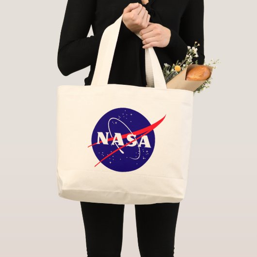 Die NASA-Fleischklöschen-Logo Jumbo Stoffbeutel (Vorderseite (Produkt))